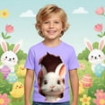 thumbnail image 2 of Girls Easter Medium Shirts Trendy Comfy Brown Eggs-Track Easter Cute Tshirt 2026 Boys Happy Easter Funny Short Sleeve Tee Tops, 2 of 5
