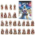 thumbnail image 1 of 2025 Christmas Countdown Calendar Cute Acrylic Decoration Holiday Gifts Box For Family And Friend, 1 of 5