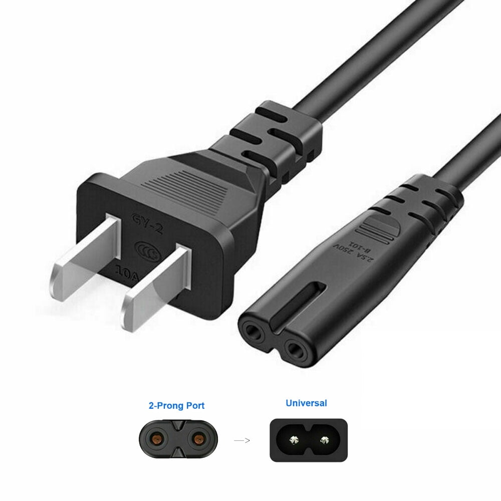 AC Power Cord Cable for Xbox One S/X, Xbox Series X / S, Sony PS4 / PS4