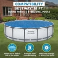 thumbnail image 2 of Bestway Round Solar Pool Cover for 18' Above Ground Pools - Frame and Steel Wall Models, 2 of 6