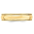 thumbnail image 6 of Primal Gold 14 Karat Yellow Gold 5mm Lightweight Milgrain Half Round Wedding Band Size 14, 6 of 6