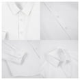 thumbnail image 6 of LOLANTA Boys Dress Shirts Button Down Shirt Long Sleeve Boys Kids Shirts and Tie Sets Solid Color Uniforms, 6 of 7