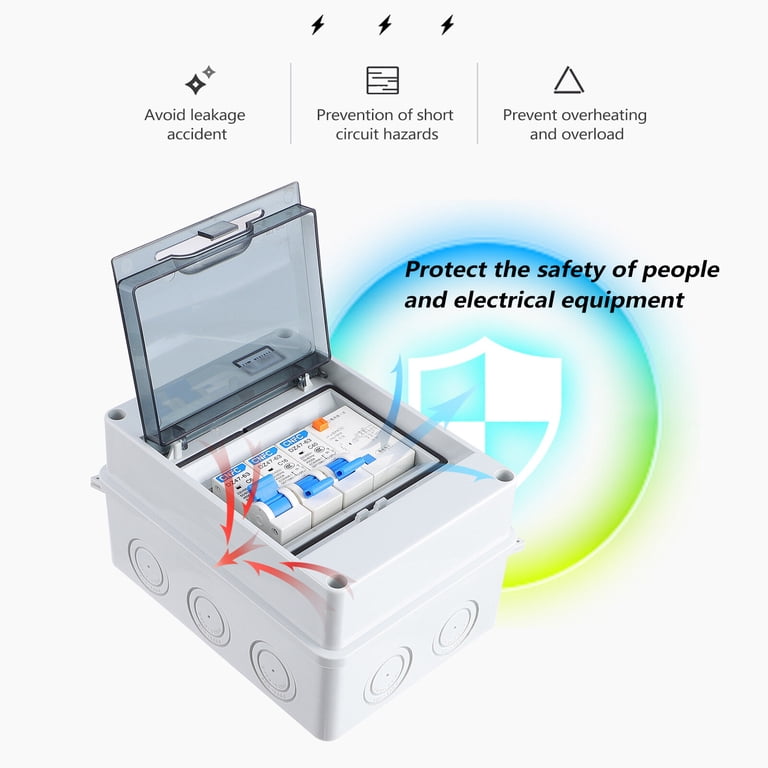 HONITANO 1Set Wall Breaker with Leakage Protection and Short