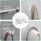 thumbnail image 5 of Soportes para barra de cortina de diseño decorativo sin taladros para aplicación en pared lisa, fácil instalación, soportes universales de plástico para cortinas, fuerte adherencia, 8 paquetes, 5 of 7