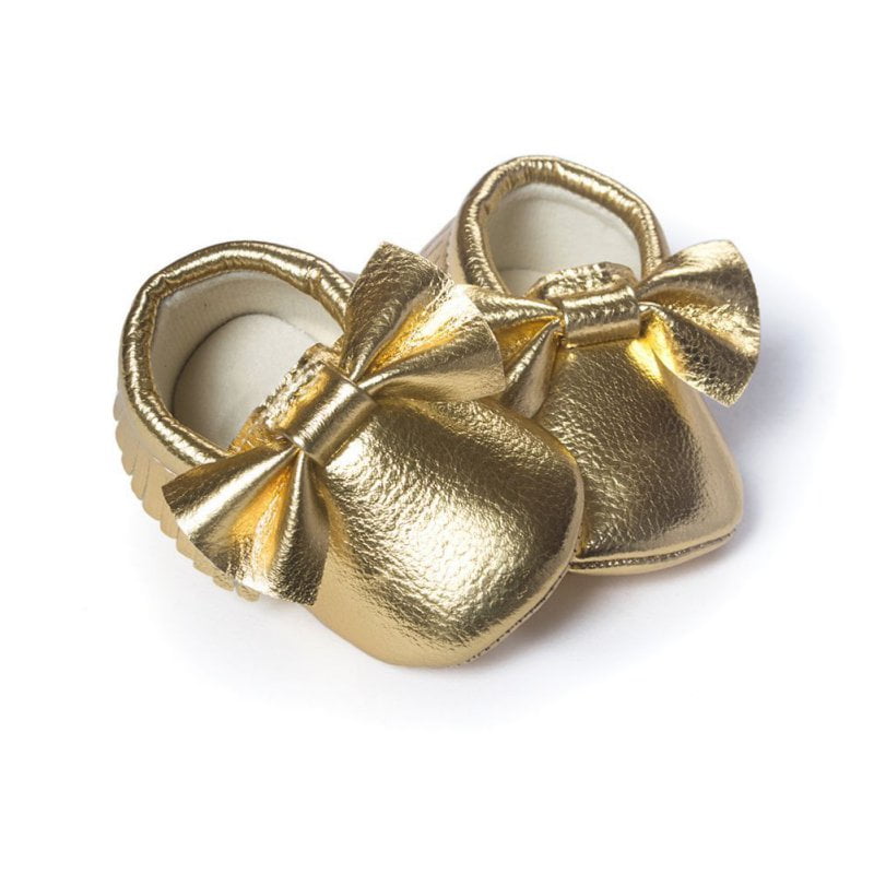 baby gold shoes