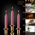 thumbnail image 5 of Straight Pink Candlesticks, 6" Rose Blush Candles, 5 Hour Burning, for Home Decor, 8 Pack, 5 of 5