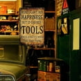 thumbnail image 7 of Man Cave Garage Decor Money Cant Buy Happiness But It Can Buy Tools Sign Funny Metal Tin Signs Vintage Garage Wall Art Decor Man Cave Gift 8 X 12 Inch, 7 of 7