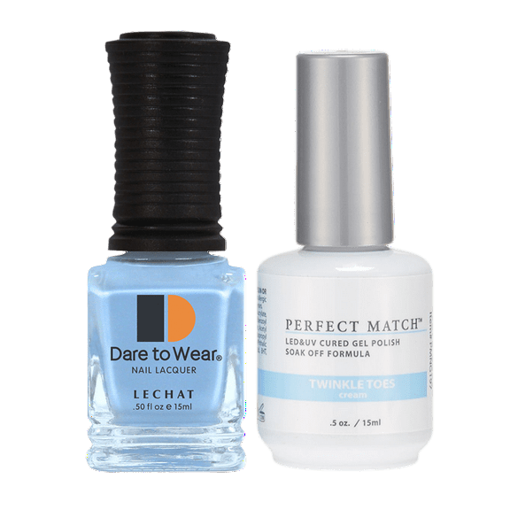 LECHAT - Perfect Match Pair of Soak off Gel   Matching Nail Polish, PMS197 Twinkle Toes
