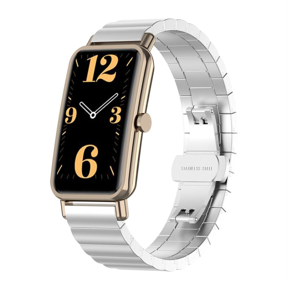 Watch Band Compatible for Huawei Watch FIT Mini Smartwatch Stainless Steel Metal Replacement Strap Smart Watch Accessories Walmart