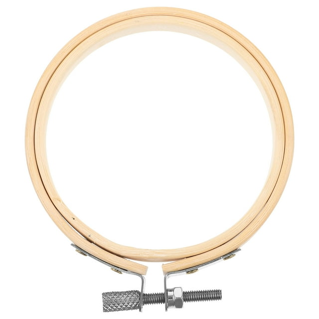 Miangastore 1PC 8cm Bamboo Embroidery Circle Frame DIY Craft Cross Stitch Chinese Traditional Sewing Manual Tool