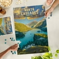 thumbnail image 2 of Lantern Press 1000 Piece Jigsaw Puzzle, North Cascades National Park, Washington, Oil Painting National Park Series, 2 of 5