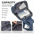 thumbnail image 3 of Kabaqoo Crossbody Sling Bag for Travel Work, Shoulder Chest Backpack for Men and Women Blue, 3 of 7