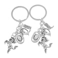 thumbnail image 6 of Worgeous Western Cowboy Style Keychain with Silver Alloy Finish for Party 2pcs Multifunctional Use, 6 of 8