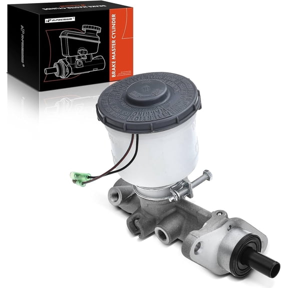 A-Premium Brake Master Cylinder with Reservoir and Cap Compatible with Honda Vehicles - Civic 1992-1995, Civic del Sol 1995-1997 - Replace OE# 46100SR3831, 46100SR3832