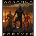 thumbnail image 2 of Men's Marvel Black Panther 2018 Wakanda Forever  Graphic Tee Black 3X Large, 2 of 5
