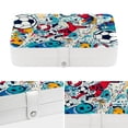 thumbnail image 4 of Football PU Leather Jewelry Box with Removable Compartment and Necklace Organizer Display Case - Portable, 4 of 6