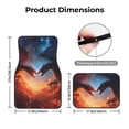 thumbnail image 5 of Vsdgher Red And Blue Fire Cloud Dragon Car Foot Mat Set of 4 Pieces Universal Floor Liner Car Accessories Fits Most Cars, Trucks, Vans, sedans, SUV, 5 of 7