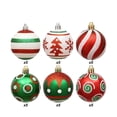 thumbnail image 5 of JeashCHAT 30 PCS Painting & Glittering Christmas Balls Ornaments Christmas Tree Decorations Decorative Hanging Balls Pendants for Holiday Wedding Party Decor, 5 of 9