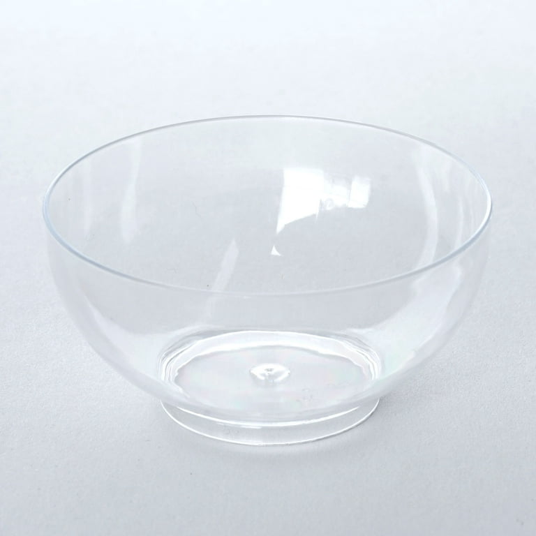 OEM Wholesale high quality round 120ml transparent plastic bowl with lid  for dessert Manufacturer and Factory
