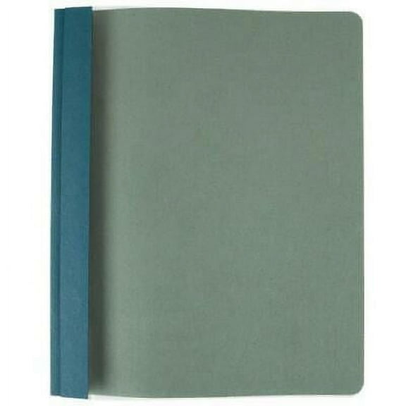 2Pc Oxford 57872EE Earthwise 8 1/2" x 11" Blue Recycled Clear Front Report Cover with 3 Fasteners - 25/Box