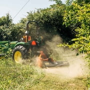 Titan Attachments 3 Point 60in Flail Mower with 16in Hydraulic Side Shift, 40-50 HP Mowing Attachment for Category 1 Tractors and Loaders