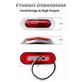 thumbnail image 4 of Fancy 2Pcs LED Boat Navigation Lights Bow Stern Red Green Marine Strip Light Waterproof 12-24V, 4 of 10