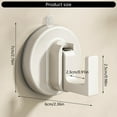 thumbnail image 5 of Modern Aluminum Suction Hooks 2Pcs No Drill Bathroom Kitchen Hooks For Heavy Towels Wreaths Home, 5 of 11