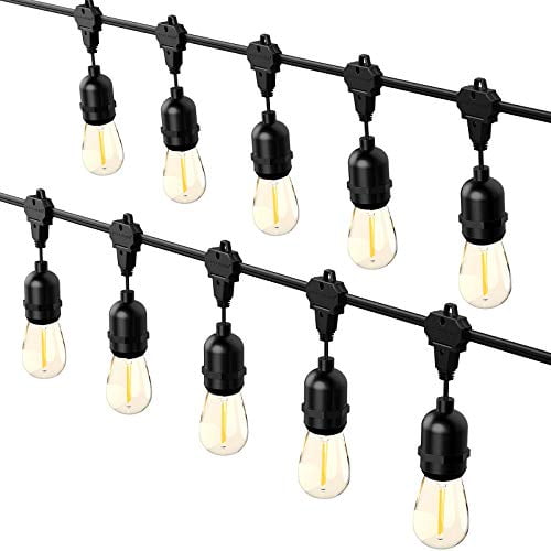 Goodsmann Outdoor String Lights Low Voltage Patio Light 10pcs Led 20w Backyard Shatterproof Hanging Lighting With 12v Plastic Pet Bulbs And 50ft Wire For Party Garden Decoration 82601 10a Com Outdoor String Lights Low Voltage Patio, Low Voltage Led Patio String Lights