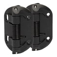 thumbnail image 1 of Safetech Hardware Self Closing Gate Hinges, Fixed Tension Pool & Outdoor Hinges Regular Duty Spring Gate Hinges For Any Square Post Metal, Wood & Aluminum Fencing Gates Up To 33Lbs (Shf-90L Black), 1 of 3