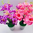thumbnail image 3 of Travelwant Artificial Flowers Double-Sided Real Touch Large Silk Flowers Potted Fake Flowers Arrangements for Decoration Home Wedding Centerpieces Bouquet, 3 of 7