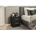 thumbnail image 6 of Polifurniture Juliette Modern 2 Drawer Nightstand, Black, 6 of 12