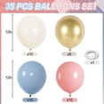 thumbnail image 3 of Juego de 35 Globos para Fiesta de Revelación de Género, 12 Pulgadas, en Azul Polvoriento y Rosa, para Celebraciones con Temática ., 3 of 5