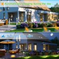 thumbnail image 5 of Luces solares impermeables para exteriores y jardines, lámparas solares LED, 8 piezas, color blanco cálido JFHHH pequeña, 5 of 5