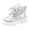 Beige, variant on Girls Winter Fashion Sparkly Sequin Pearl Princess Boots Purpose Zipper Decorated British Boots
