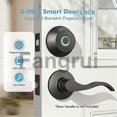 thumbnail image 3 of For Smart Fingerprint Recognition Door Lock Smart Deadbolt Lock With App Counting Biometric Door, 3 of 5