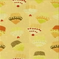 thumbnail image 1 of Ahgly Company Tapis d'Intérieur Lavables en Machine, Carrés de Transition, Jaune Vif, 6' Carré, 1 of 7