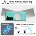 thumbnail image 3 of Vintage Case Designed for Samsung Galaxy Z Fold 6, PU Leather + PC Magsafe Folding Case Shockproof Classic Anti-drop Anti-Scratch Phone Cover Compatible with Samsung Galaxy Z Fold 6, Mint, 3 of 12