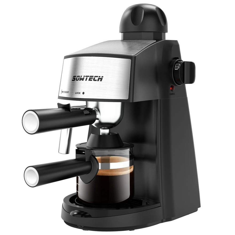 SOWTECH Espresso Machine 3.5 Bar 4 Cup Espresso Maker Cappuccino