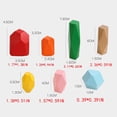 thumbnail image 4 of HILABEE Wooden Balancing Stacking Stones Montessori Building Blocks Stacking Game for Kids 36 Pcs, 4 of 9