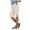 Beige, variant on vigerkar Linen Bermuda Shorts for Women Knee Length Casual Summer Linen Capri Pants Lightweight Beach Shorts with Pockets Sky Blue, XL