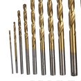 thumbnail image 4 of 19Pcs Twist Drill Bit Set 1 to 10mm Clear Teeth Ti Coated Twisted Drill Bits for Aluminum Wood Plastic, 4 of 4