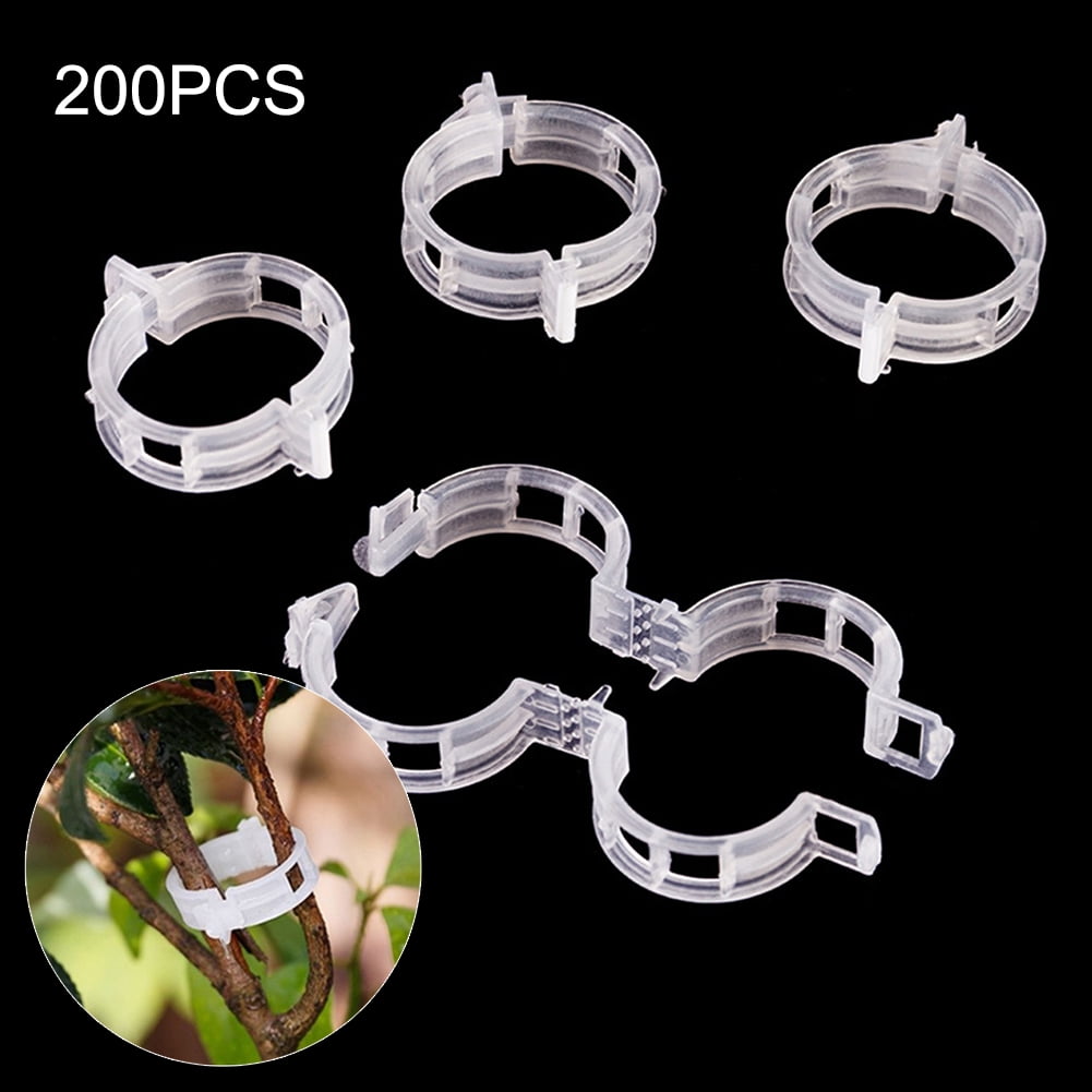 200 Pcs Plant Support Clips Garden Support Clips for Flower Vine Twine