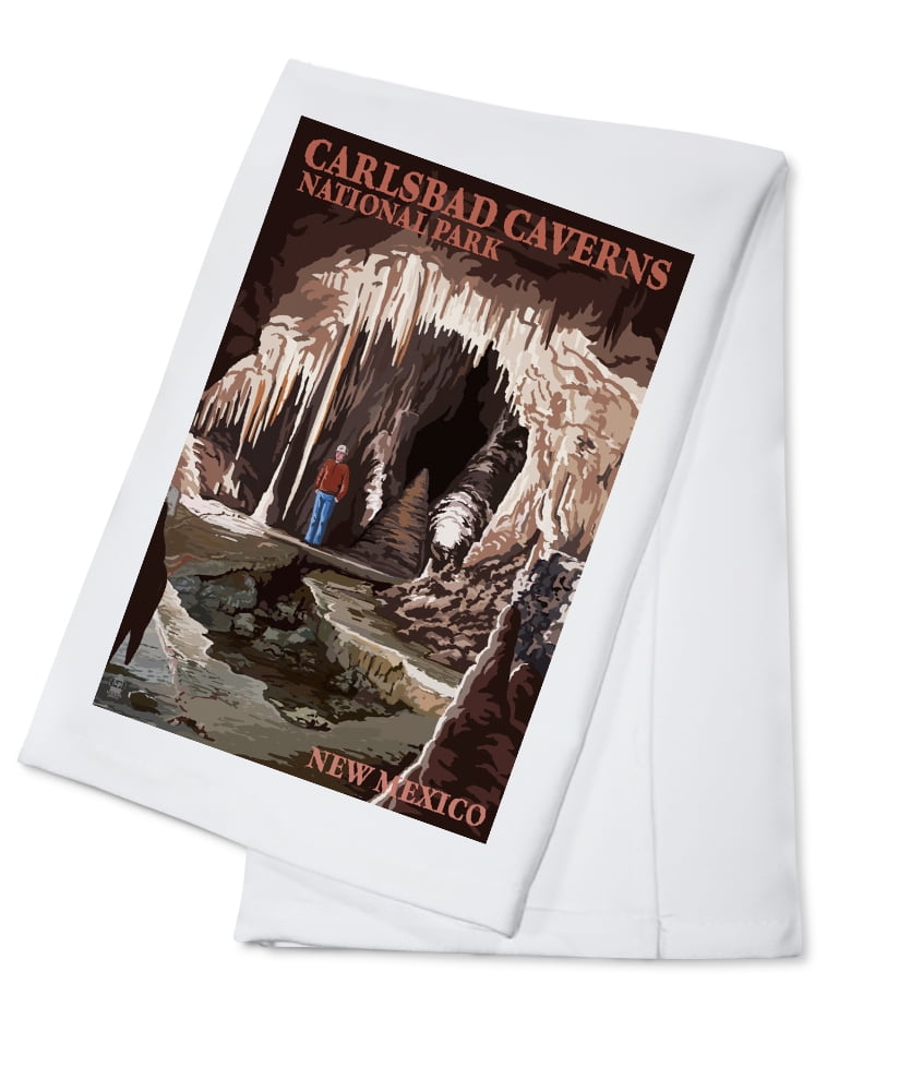 Carlsbad Caverns National Park, New Mexico, The Totem Pole (Cotton Canvas  Apron, Kitchen Cooking, Baking, Grilling, Unisex with Pockets) 