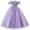 Purple, variant on Girls Formal Dress Kids Party Wedding Party Birthday Princess Dresses Ball Gown Daughter Dance Dresses Sparkly Round Neck Lace Tiered Tulle Flower Girl Dress 3T Rainbow Pink
