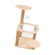 thumbnail image 2 of para gatos de madera, cápsula espacial transparente con postes rascadores, muebles para gatos, cama para gatos, torre para trepar para conejitos 38x63cm, 2 of 9