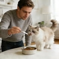 thumbnail image 2 of zhangmingg Cuillère pour Nourriture de Chat en Acier Inoxydable à Long Manche Ustensile d'Alimentation pour Animaux pour Aliments Humides en Conserve Mangeoire de Rangement Portable pour Conserve, 2 of 4