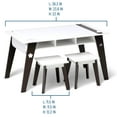 thumbnail image 4 of Wildkin Arts and Crafts Table and Stool Set - Espresso/White, 4 of 7