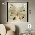 thumbnail image 5 of Sage Butterfly Colorful Canvas Wall Art by Art Remedy, Black Floater Frame, 40"x40", 5 of 7