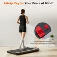 thumbnail image 3 of edx Walking Pad Treadmill with Remote Control,Under Desk Treadmill for Home&Office, 198 lbs Weight Capacity, Silver, 3 of 10