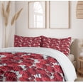thumbnail image 6 of Ambesonne Floral Duvet Cover Set, Vibrant Roses Bouquet, King, Purple Pink Red, 6 of 6